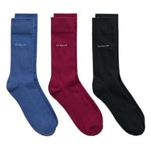 GANT 3 Pack Soft Cotton Socks - Dark-Cactus